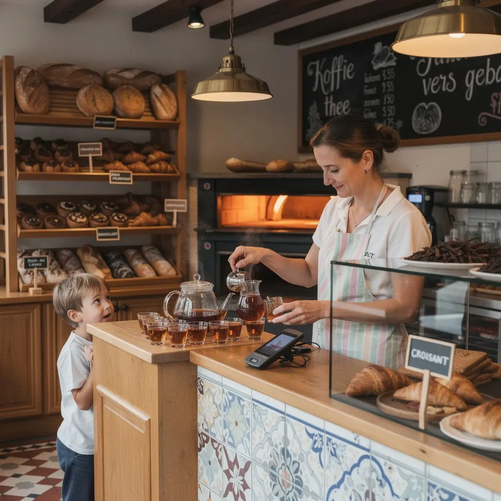Gros plan sur un verre de thГ© Г  la rГ©glisse, montrant la texture lisse et dorГ©e de la boisson.